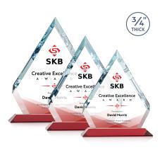 Apex Full Color Red Diamond Crystal Award - Awards and Gifts