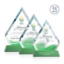 Apex Full Color Green on Newhaven Base Diamond Crystal Award