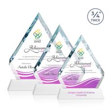 Apex Full Color White on Newhaven Base Diamond Crystal Award - Awards and Trophies