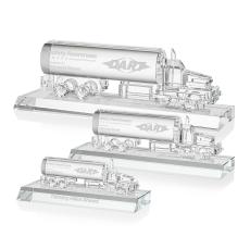 Crystal Oil Tanker on Base - Clear - Awards and Trophies