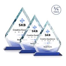Apex Full Color Blue  Diamond Crystal Award - Awards and Gifts