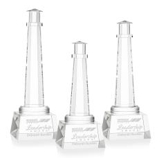 Lighthouse Clear on Robson Base Crystal Award - Awards and Trophies