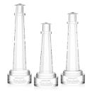 Lighthouse Clear on Stanrich Base Obelisk Crystal Award