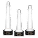 Lighthouse Black on Stanrich Base Crystal Award
