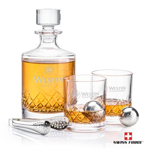 Corporate Gifts - Barware - Gift Sets - Heceta Decanter Set & Ice Balls