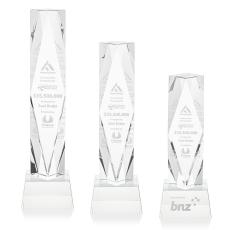 Toscana Clear on Base Towers Crystal Award - Awards and Trophies