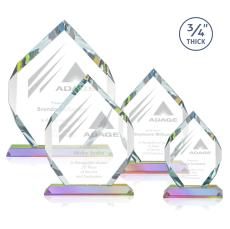 Royal Diamond Prismatic Polygon Crystal Award - Awards and Trophies