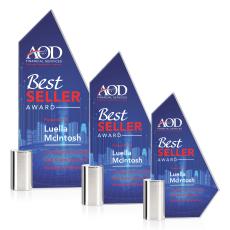 Dorita Full Color Unique Crystal Award - Full Color Imprint