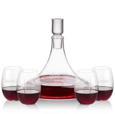 Ashby Decanter & Carlita Stemless Wine - Barware