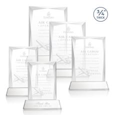 Messina Starfire on Newhaven Base Rectangle Crystal Award - Awards and Trophies