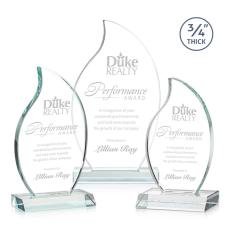Croydon Clear Flame Crystal Award - Awards and Trophies