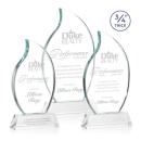 Croydon Clear on Newhaven Base Flame Crystal Award