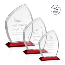 Daltry Red Unique Crystal Award - Awards and Trophies