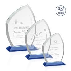 Daltry Sky Blue  Unique Crystal Award - Awards and Trophies