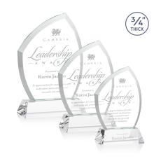Daltry Clear on Newhaven Base Unique Crystal Award - Awards and Trophies