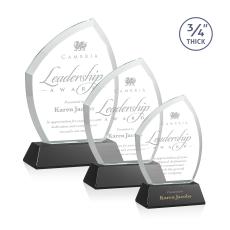 Daltry Black on Newhaven Base Unique Crystal Award - Awards and Trophies