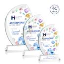 Wichita Full Color Clear on Newhaven Base Peaks Crystal Award