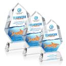 Norwood Full Color Clear on Newhaven Base Polygon Crystal Award