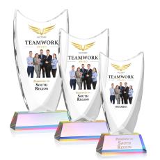 Dawkins Full Color Prismatic Peaks Crystal Award - Full Color Imprint