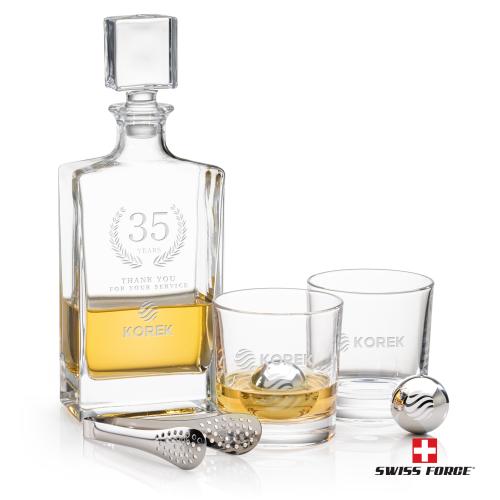 Corporate Gifts - Barware - Gift Sets - Hallsboro Decanter Set & Ice Balls