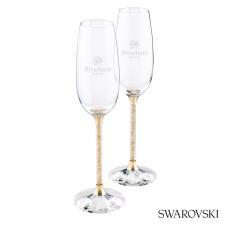 Swarovski Crystalline Toasting Flutes (Set of 2) - Champagne Flutes
