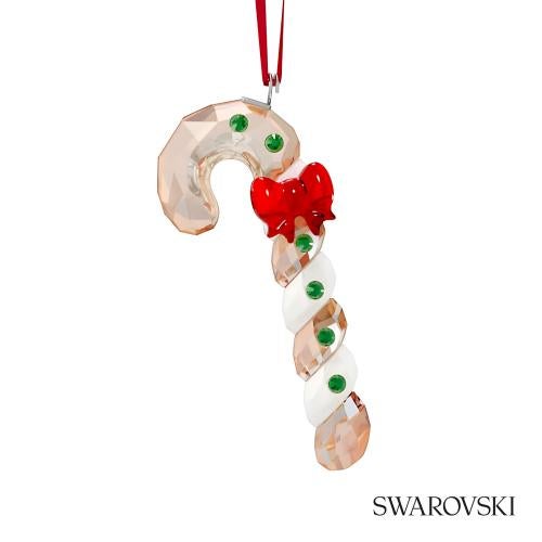 Corporate Gifts - Ornaments - Swarovski&reg; Holiday Cheers Ornament - Gingerbread Candy Cane