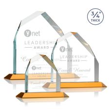 Austere Peak Amber Peaks Crystal Award - Crystal Awards