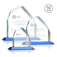 Austere Peak Sky Blue Peaks Crystal Award - Crystal Awards