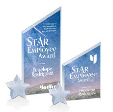 Cooper Full Color Starfire/Chrome Star Peaks Crystal Award - Awards and Trophies