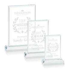 Employee Gifts - Harmony Desktop Rectangle Crystal Award