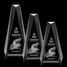 Carmel 3D Clear Polygon Crystal Award - Awards and Trophies