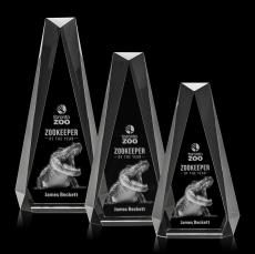 Carmel 3D Clear Polygon Crystal Award - Awards and Trophies