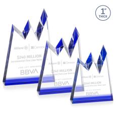 Alpine Blue Peaks Crystal Award - Awards and Trophies