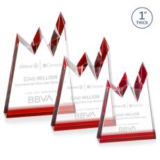 Alpine Red Peaks Crystal Award - Awards and Trophies