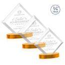 Belaire Amber on Alberton Base Diamond Crystal Award