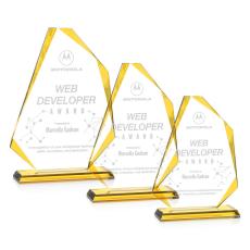 Hillmont Gold Unique Crystal Award - Crystal Awards