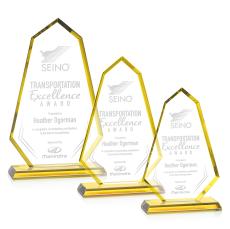 Pearson Gold Unique Crystal Award - Crystal Awards