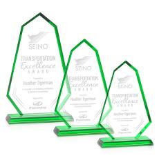 Pearson Green Unique Crystal Award - Crystal Awards