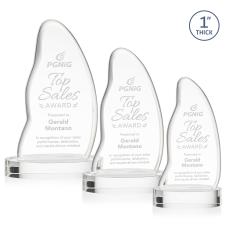 Beauford Clear on Base Unique Crystal Award - Crystal Awards