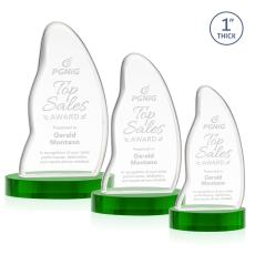 Beauford Green on Base Unique Crystal Award - Crystal Awards