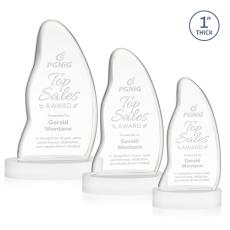 Beauford White on Base Unique Crystal Award - Crystal Awards