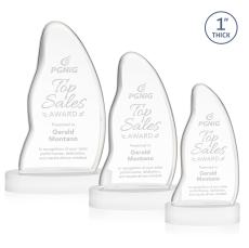 Beauford White on Base Unique Crystal Award - Crystal Awards
