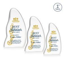 Beauford Full Color Unique Crystal Award - Crystal Awards