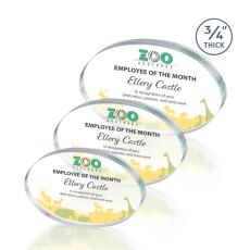 Baldus Full Color Crystal Award - Full Color Imprint
