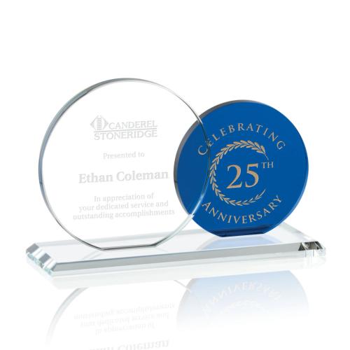 Awards and Trophies - Crystal Awards - Asher Circle Crystal Award