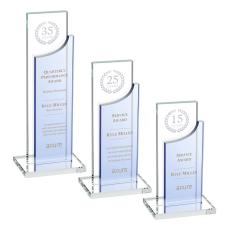 Maranella Sky Blue Peaks Crystal Award - Awards and Trophies