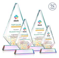 Windsor Full Color Prismatic on Newhaven Diamond Crystal Award - Crystal Awards