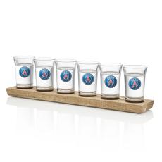 Shot Glasses Set on Acacia - Full Color - Shot Glasses