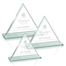 Dresden Jade Pyramid Glass Award - Glass Awards