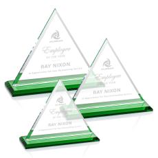 Dresden Green  Pyramid Crystal Award - Awards and Trophies